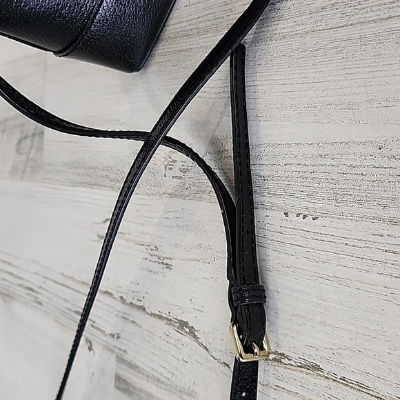 Kate Spade black mini Rachelle satchel purse handbag crossbody 100% cow leather - Picture 10 of 12